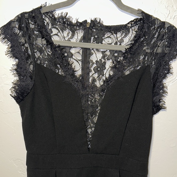 Lacy Black Dress So Cute! - Picture 2 of 8